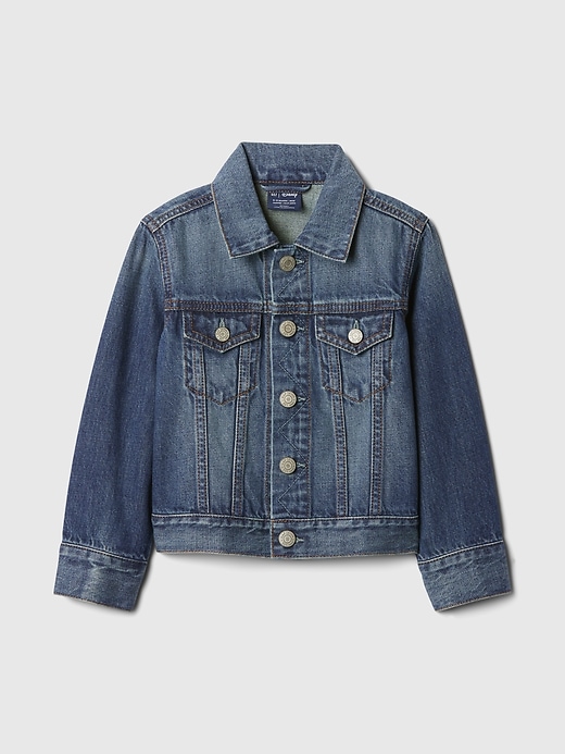 gap × disney baby kleinkind mickey mouse icon jeansjacke