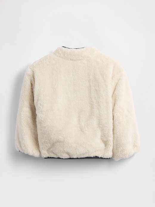 leichte wendbare sherpa-jacke für babys und kleinkinder