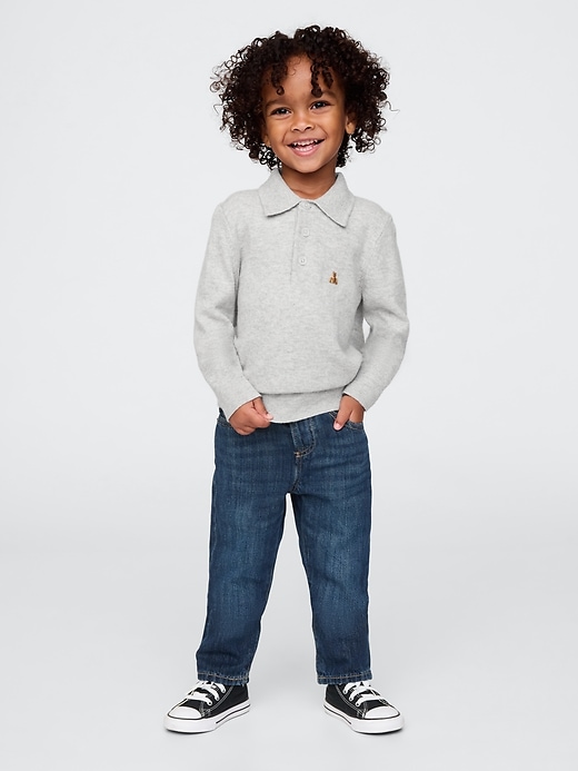 baby- und kleinkind-jeans zum hineinschlüpfen schmal geschnitten