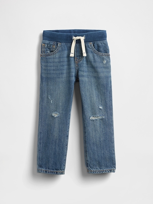 baby- und kleinkind-jeans zum hineinschlüpfen schmal geschnitten