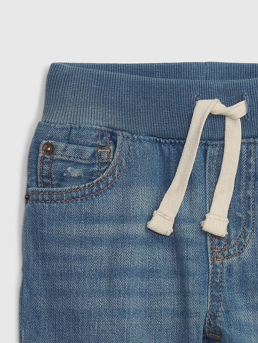 baby- und kleinkind-jeans zum hineinschlüpfen schmal geschnitten