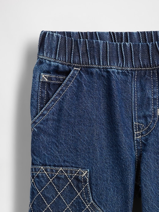 baby- und kleinkind-jeans zum hineinschlüpfen lässiger carpenter-stil
