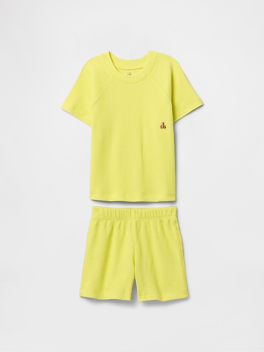 baby- und kleinkind-waffelstrick-outfit-set