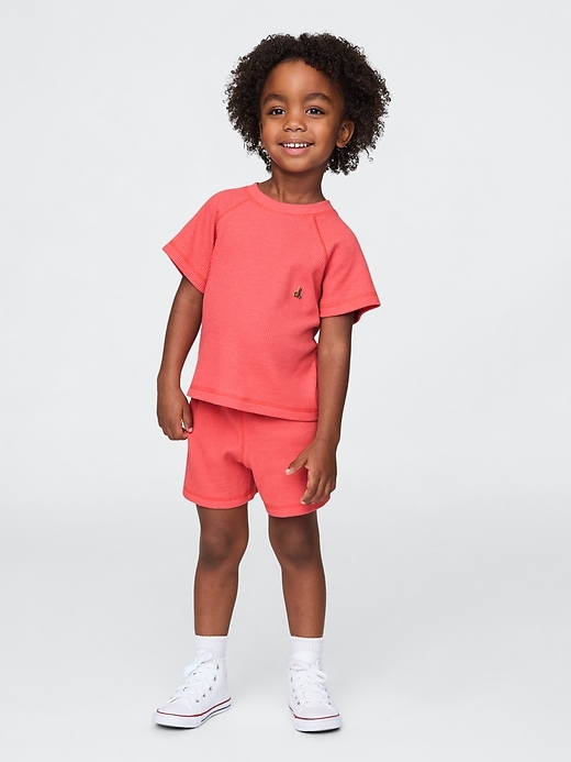baby- und kleinkind-waffelstrick-outfit-set