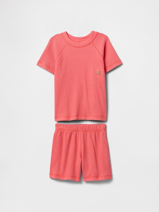 baby- und kleinkind-waffelstrick-outfit-set