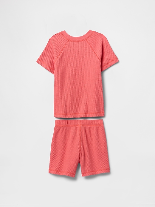baby- und kleinkind-waffelstrick-outfit-set