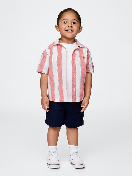 baby- und kleinkind-leinen-baumwoll-cabana-outfit-set