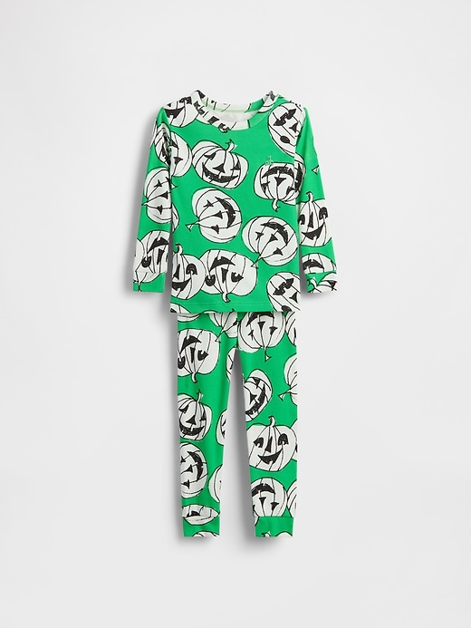 baby- und kleinkind-schlafanzug-set aus bio-baumwolle für halloween