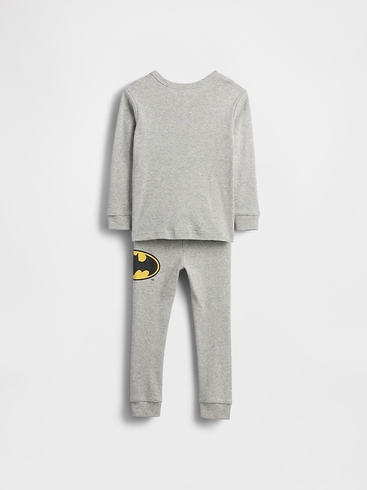 baby- und kleinkind-schlafanzug-set aus bio-baumwolle mit batman-motiv