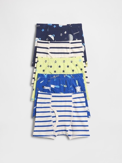 boxershorts aus bio-stretch-baumwolle für kleinkinder 5er-pack