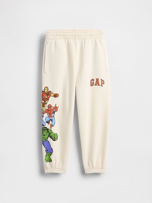 baby- und kleinkind-jogginghose mit vintage- und weichem marvel-logo