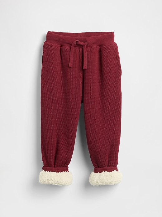 thermo-jogginghose mit sherpa-futter für babys und kleinkinder