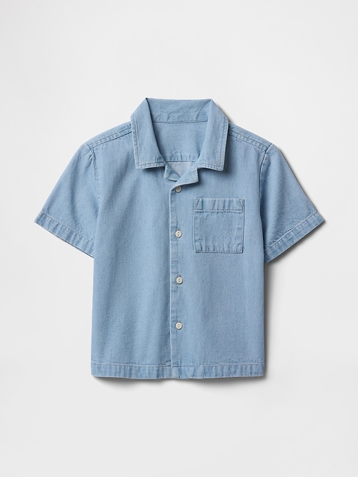 chambray-hemd für babys und kleinkinder