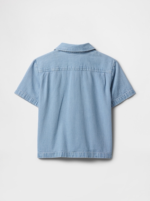 chambray-hemd für babys und kleinkinder