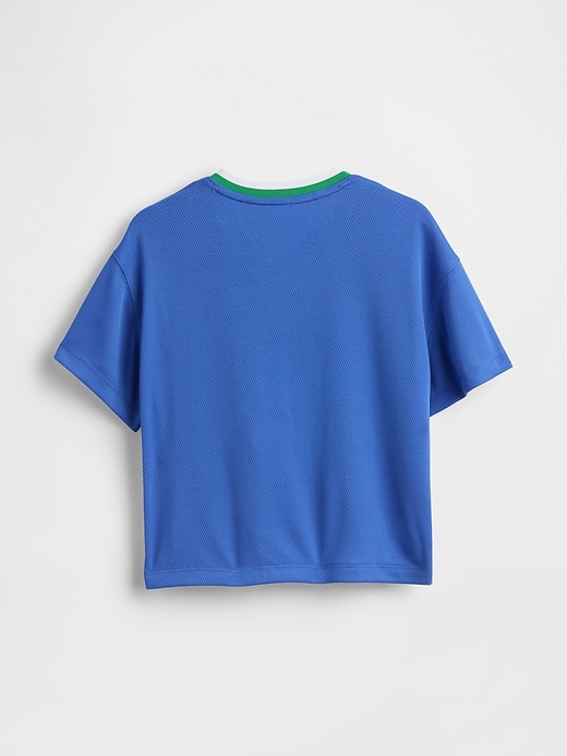 gap × disney baby kleinkind t-shirt aus recyceltem mesh-jersey
