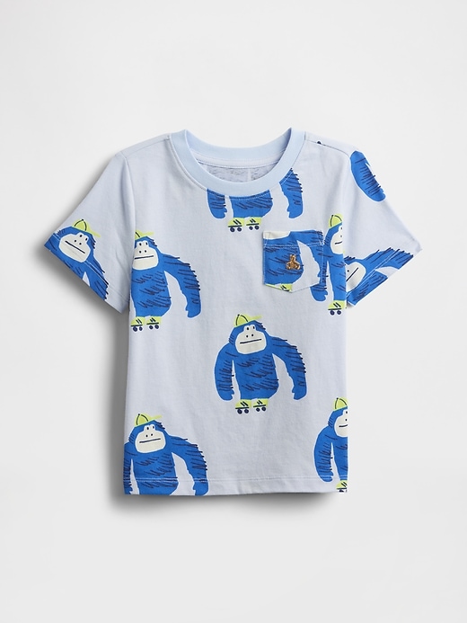 baby- und kleinkind-t-shirt mit tasche zum kombinieren