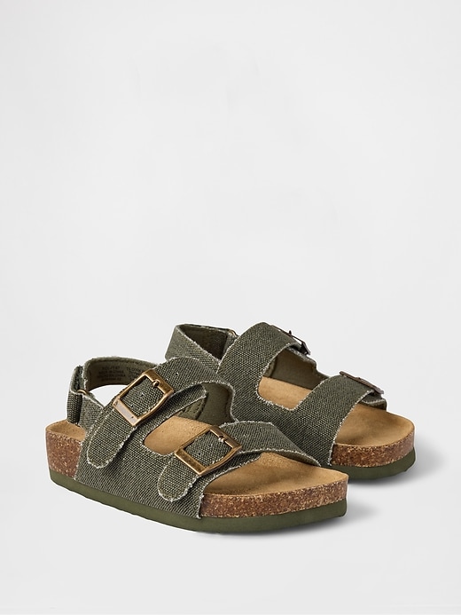 kleinkind-sandalen aus kork mit schnalle
