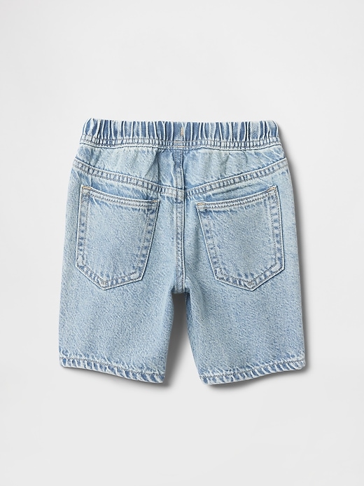 baby- und kleinkind-shorts aus ultraweichem denim zum hineinschlüpfen
