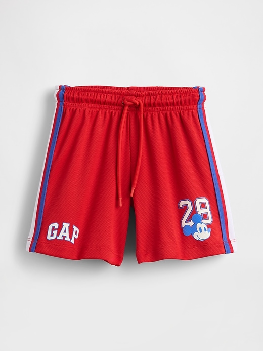 gap × disney baby- und kleinkind-shorts aus recyceltem mesh
