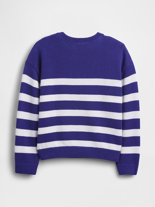 baby- und kleinkind-pullover mit rundhalsausschnitt