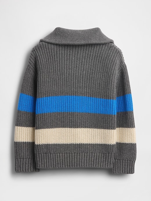baby- und kleinkindpullover mit viertelreißverschluss
