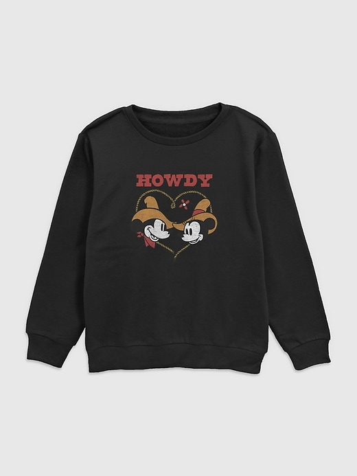 kleinkind-sweatshirt mit mickey und freunden modell howdy rundhalsausschnitt