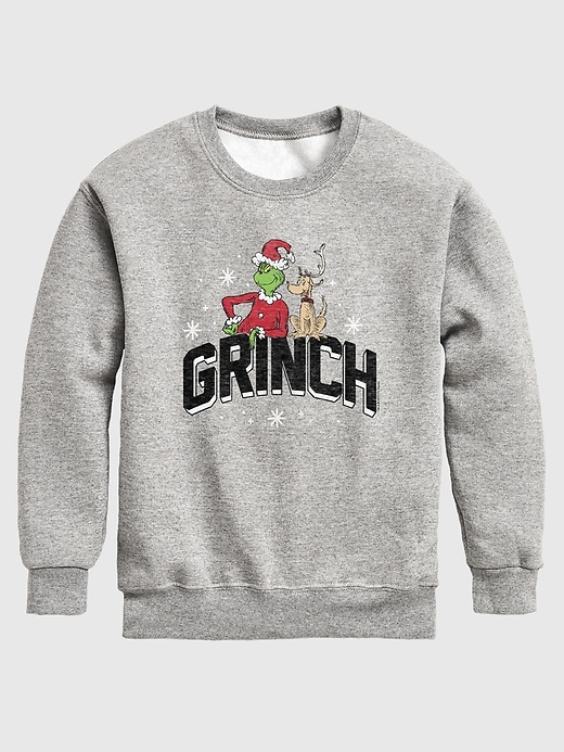 kleinkinder-fleece-sweatshirt mit dr. seuss „der grinch college-stil
