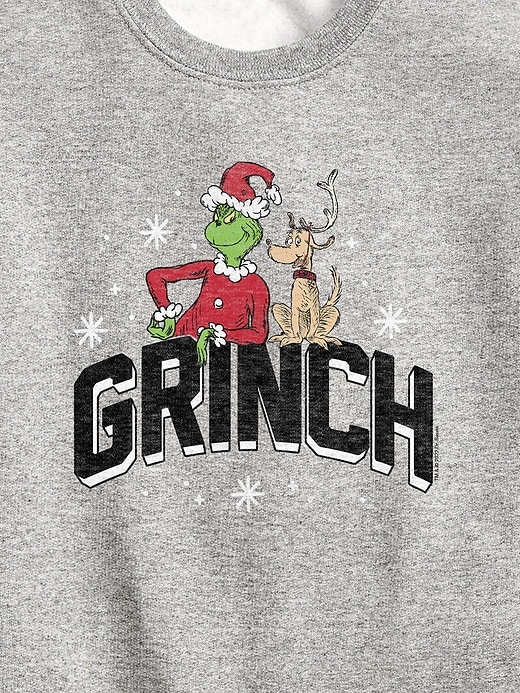 kleinkinder-fleece-sweatshirt mit dr. seuss „der grinch college-stil