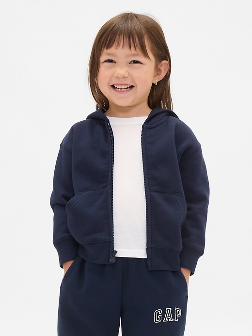 vintagesoft zip-hoodie für babys und kleinkinder