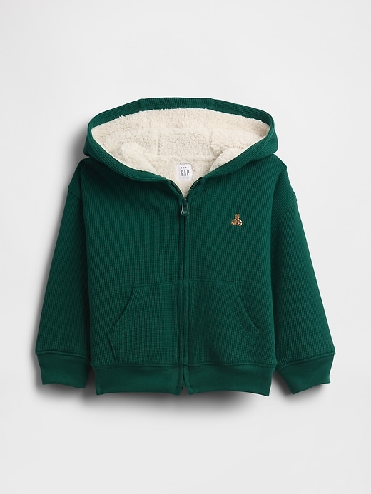 thermo-kapuzenpullover mit sherpa-futter für babys und kleinkinder