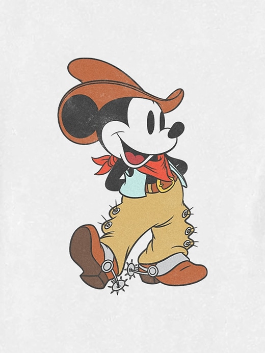 kleinkind-t-shirt mit mickey-mouse-cowboy-grafik