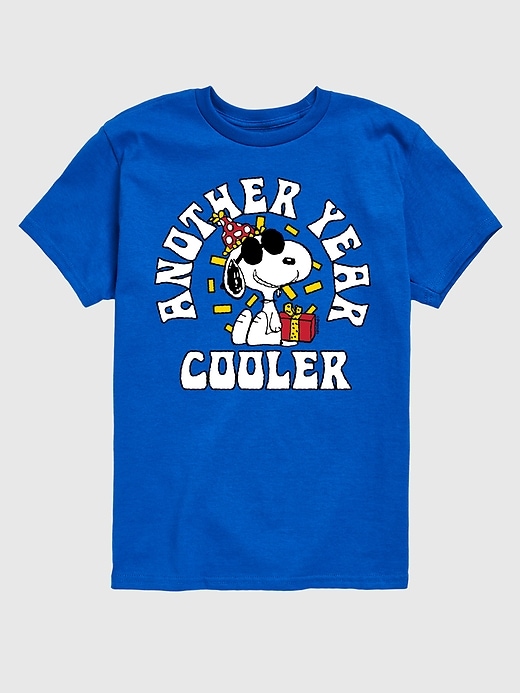 kleinkind-peanuts-t-shirt mit grafikprint und kurzen Ärmeln – ein weiteres cooles jahr
