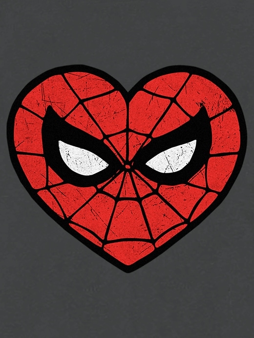 t-shirt mit spidey-herz-grafik für kleinkinder