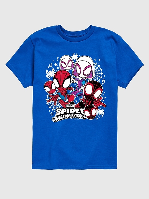 marvel spider-man und seine freunde kurzarm-t-shirt für kleinkinder