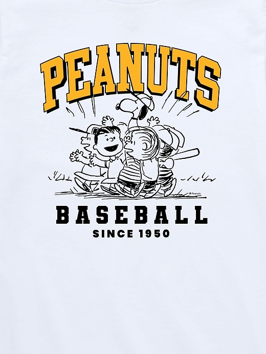 peanuts baseball-t-shirt für kleinkinder kurzarm