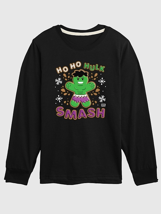 kleinkinder-t-shirt „hulk ho ho hulk smash langarmshirt