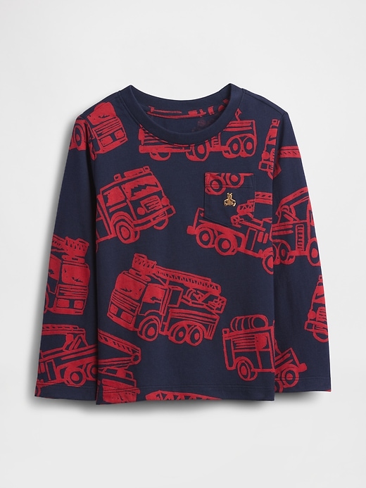 baby- und kleinkind-t-shirt mit tasche zum kombinieren