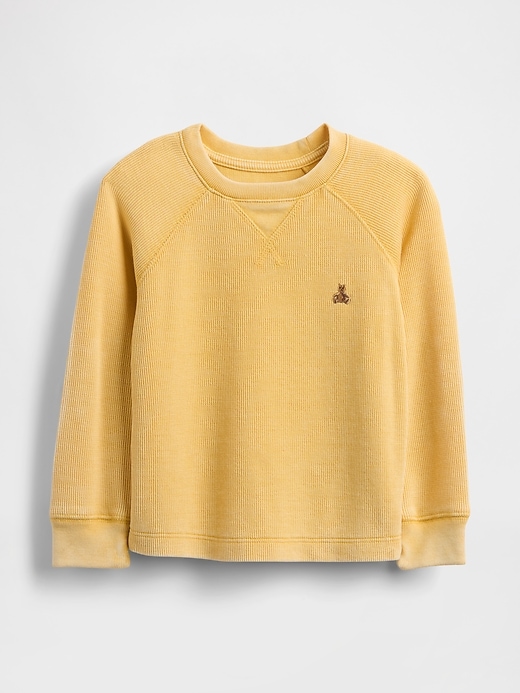 baby- und kleinkind-pullover mit strukturierter rundhalsausschnitt
