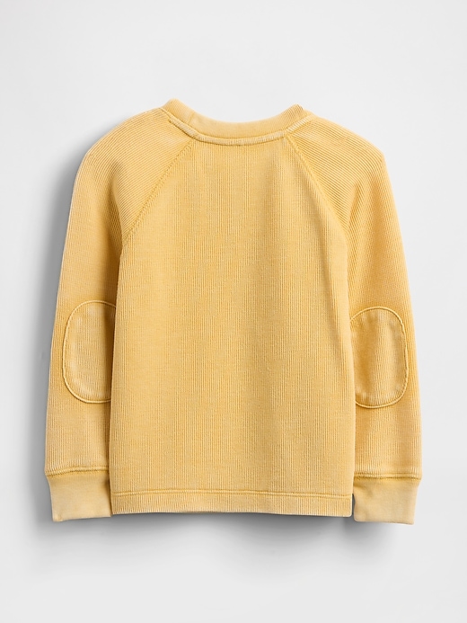 baby- und kleinkind-pullover mit strukturierter rundhalsausschnitt