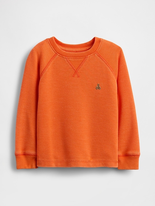 baby- und kleinkind-pullover mit strukturierter rundhalsausschnitt