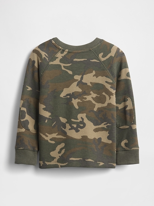 baby- und kleinkind-pullover mit strukturierter rundhalsausschnitt