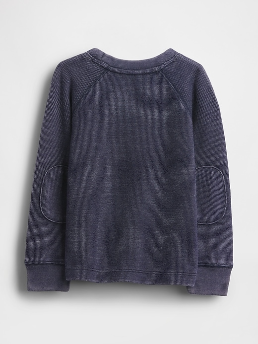 baby- und kleinkind-pullover mit strukturierter rundhalsausschnitt