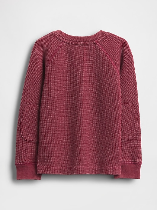 baby- und kleinkind-pullover mit strukturierter rundhalsausschnitt