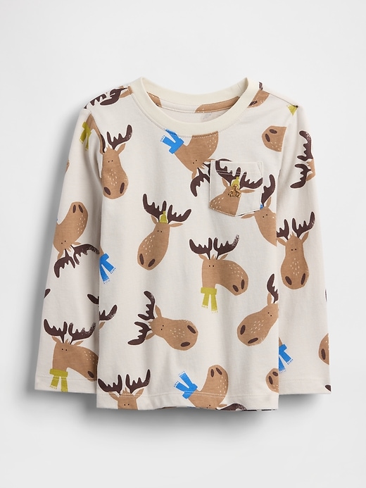 baby- und kleinkind-t-shirt mit tasche zum kombinieren