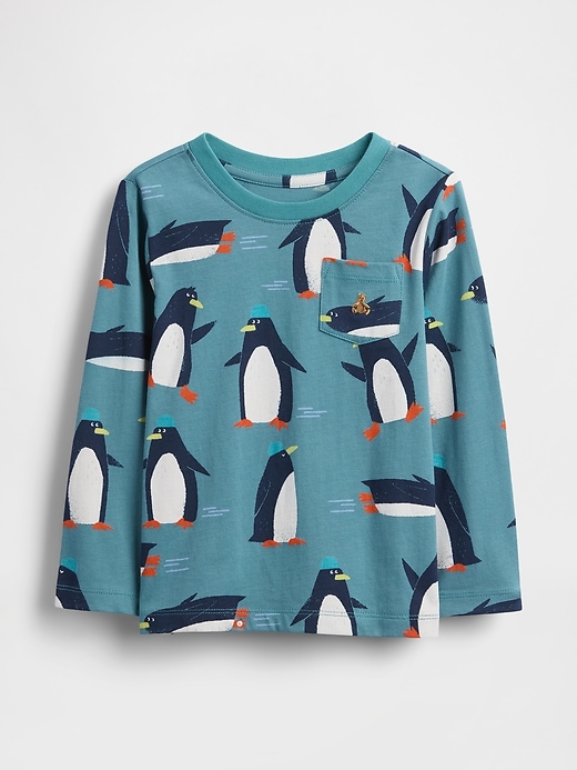 baby- und kleinkind-t-shirt mit tasche zum kombinieren