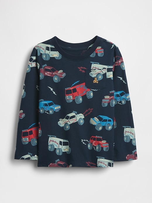 baby- und kleinkind-t-shirt mit tasche zum kombinieren
