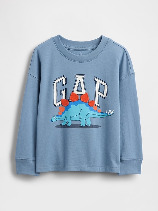 baby- und kleinkind-t-shirt mit dino-logo