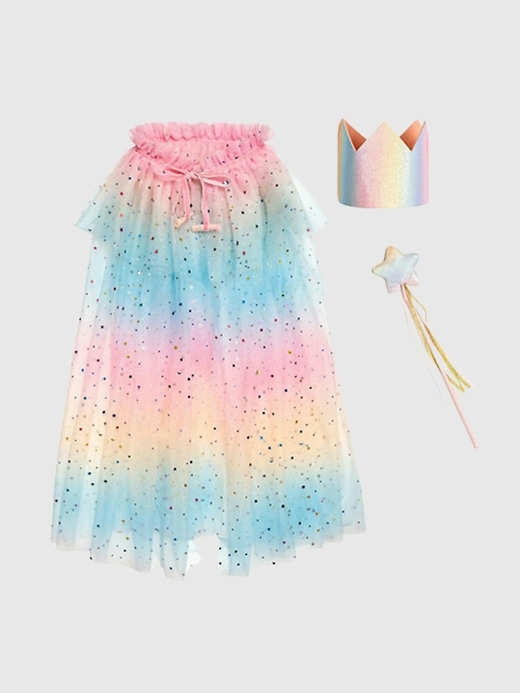 süßes wink-regenbogen-verkleidungsset
