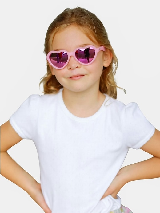 babiators polarisierte sonnenbrille mit herzmotiv für kleinkinder und kinder