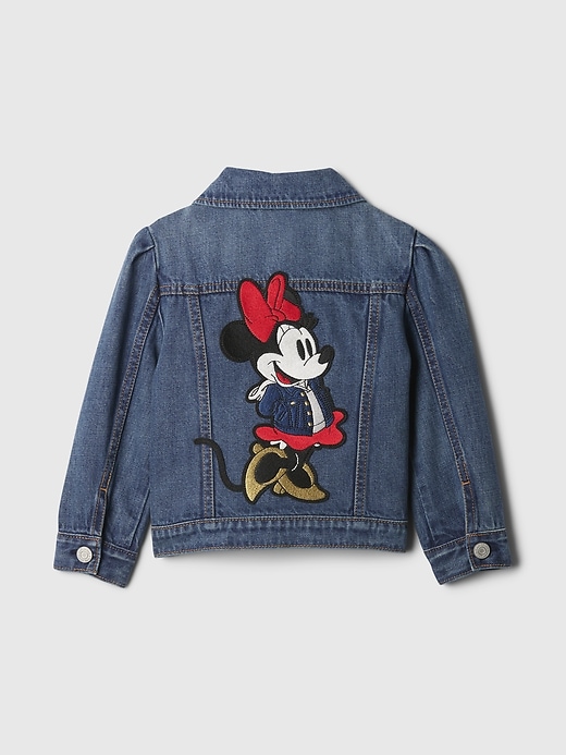 gap × disney baby kleinkind minnie mouse icon jeansjacke
